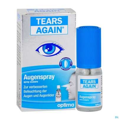 Sie sehen eine Packung TEARS AGAIN AU-SPRAY OPT, 10 Milliliter, Produktbild: 06 TEARS AGAIN AU-SPRAY OPT, 10 Milliliter, A-Nr.: 3726022 - 06