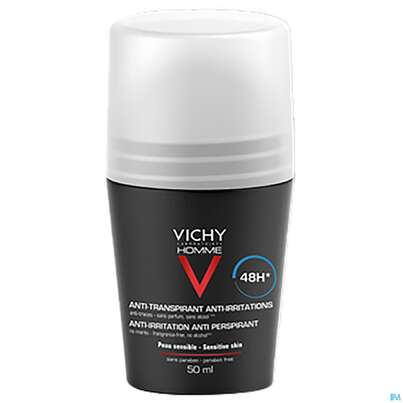Sie sehen eine Packung VICHY HOMME DEO EMPF.H 48H, 50 Milliliter, Produktbild: 01 VICHY HOMME DEO EMPF.H 48H, 50 Milliliter, A-Nr.: 3724394 - 01