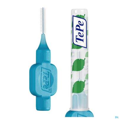Sie sehen eine Packung Tepe Interdentalbuersten 0,6mm Blau 6st, Produktbild: 04 Tepe Interdentalbuersten 0,6mm Blau 6st, A-Nr.: 3698225 - 04