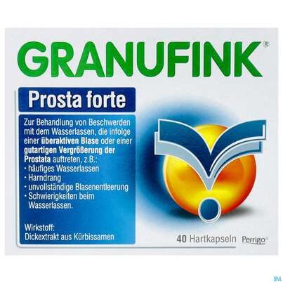 Sie sehen eine Packung Granufink Prosta forte, 40 Stück, Produktbild: 01 Granufink Prosta forte, 40 Stück, A-Nr.: 4227427 - 01