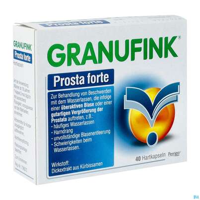 Sie sehen eine Packung Granufink Prosta forte, 40 Stück, Produktbild: 02 Granufink Prosta forte, 40 Stück, A-Nr.: 4227427 - 02