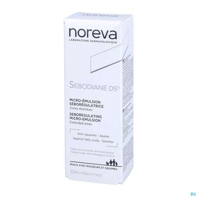 Sie sehen eine Packung Noreva Sebodiane Ds Mikroemulsion 30ml, Produktbild: 03 Noreva Sebodiane Ds Mikroemulsion 30ml, A-Nr.: 3693699 - 03