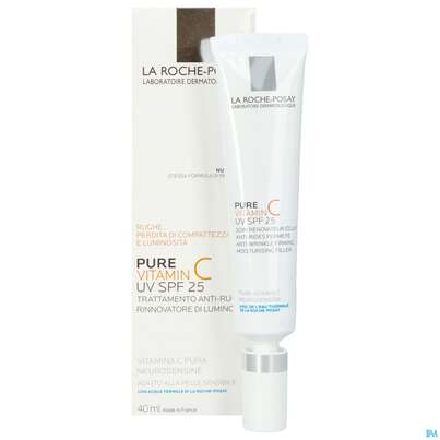 Sie sehen eine Packung La Roche-Posay Pure Vitamin C Leichte Anti-Falten Pflege LSF 25 , 40 Milliliter, Produktbild: 07 La Roche-Posay Pure Vitamin C Leichte Anti-Falten Pflege LSF 25 , 40 Milliliter, A-Nr.: 4032528 - 07