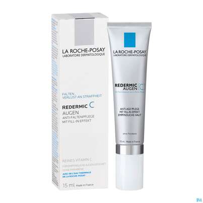Sie sehen eine Packung La Roche Posay Pure Vitamin C Augen Anti-Falten Pflege, 15 Milliliter, Produktbild: 04 La Roche Posay Pure Vitamin C Augen Anti-Falten Pflege, 15 Milliliter, A-Nr.: 4032534 - 04
