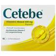 Sie sehen eine Packung Cetebe Vitamin C -retard Kapseln 500mg 120st, Produktbild: 01 Cetebe Vitamin C -retard Kapseln 500mg 120st, A-Nr.: 2432301 - 01