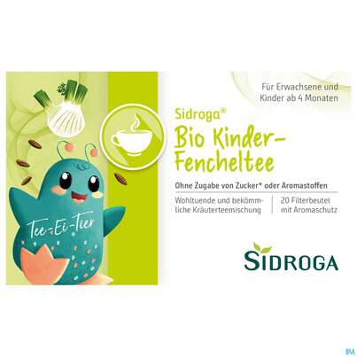 Sidroga Bio Kinder Fenchel Tee, 20 Stück, A-Nr.: 3628325 - 01