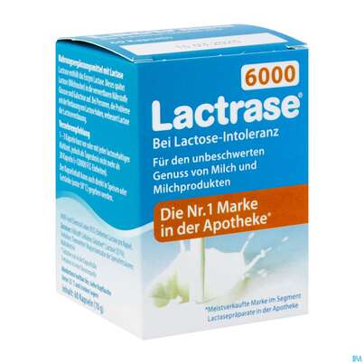 Sie sehen eine Packung Lactrase Kapseln 6.000 Fcc -pro Natura 60st, Produktbild: 02 Lactrase Kapseln 6.000 Fcc -pro Natura 60st, A-Nr.: 3972229 - 02