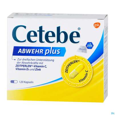 Sie sehen eine Packung CETEBE ABWEHR PLUS KPS, 120 Stück, Produktbild: 02 CETEBE ABWEHR PLUS KPS, 120 Stück, A-Nr.: 4171106 - 02