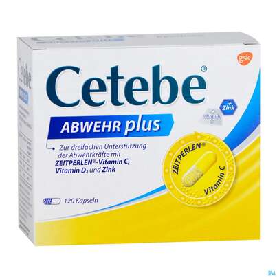 Sie sehen eine Packung CETEBE ABWEHR PLUS KPS, 120 Stück, Produktbild: 03 CETEBE ABWEHR PLUS KPS, 120 Stück, A-Nr.: 4171106 - 03