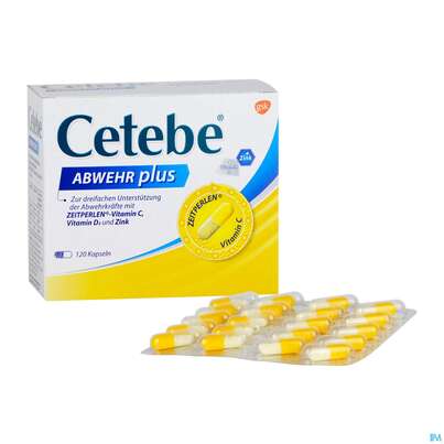 Sie sehen eine Packung CETEBE ABWEHR PLUS KPS, 120 Stück, Produktbild: 04 CETEBE ABWEHR PLUS KPS, 120 Stück, A-Nr.: 4171106 - 04