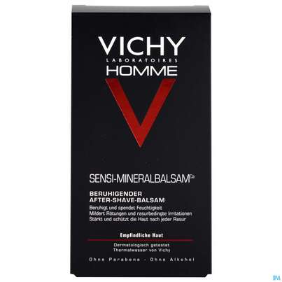 Sie sehen eine Packung VICHY HOMME SENSI BLS CA, 75 Milliliter, Produktbild: 01 VICHY HOMME SENSI BLS CA, 75 Milliliter, A-Nr.: 3595838 - 01