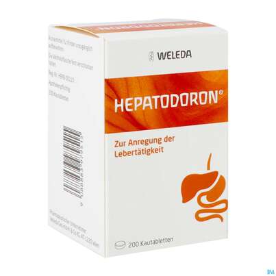 Sie sehen eine Packung HEPATODORON KTBL, 200 Stück, Produktbild: 02 HEPATODORON KTBL, 200 Stück, A-Nr.: 3979510 - 02
