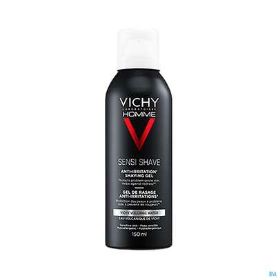 Sie sehen eine Packung VICHY HOMME RAS.GEL ANTI-IRR, 150 Milliliter, Produktbild: 02 VICHY HOMME RAS.GEL ANTI-IRR, 150 Milliliter, A-Nr.: 3595867 - 02