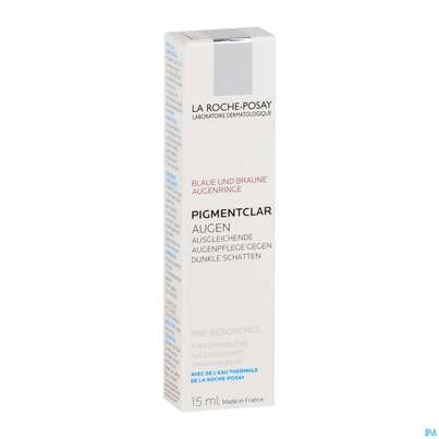 Sie sehen eine Packung La Roche-Posay Pigmentclar Augen ausgleichende Augenpflege, 15 Milliliter, Produktbild: 01 La Roche-Posay Pigmentclar Augen ausgleichende Augenpflege, 15 Milliliter, A-Nr.: 4164661 - 01