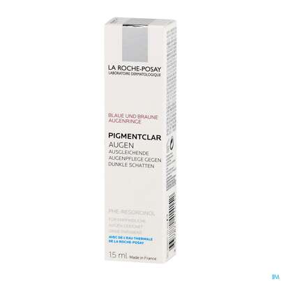 Sie sehen eine Packung La Roche-Posay Pigmentclar Augen ausgleichende Augenpflege, 15 Milliliter, Produktbild: 02 La Roche-Posay Pigmentclar Augen ausgleichende Augenpflege, 15 Milliliter, A-Nr.: 4164661 - 02
