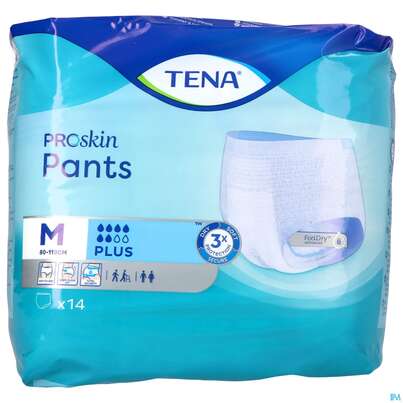 Sie sehen eine Packung Inkontinenz Tena Pants Plus M Sca 792549 14st, Produktbild: 01 Inkontinenz Tena Pants Plus M Sca 792549 14st, A-Nr.: 2402369 - 01