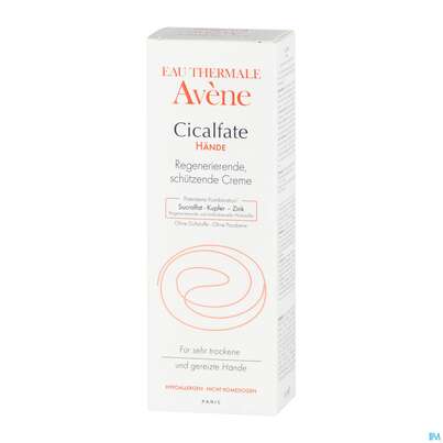 Sie sehen eine Packung Avene Cicalfate Handcreme, 100 Milliliter, Produktbild: 03 Avene Cicalfate Handcreme, 100 Milliliter, A-Nr.: 4160723 - 03