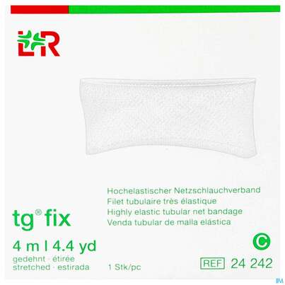 Sie sehen eine Packung Schlauchverband Tg/fix Netz Gr C Kopf Kl, Arm, Bein 4m, Produktbild: 02 Schlauchverband Tg/fix Netz Gr C Kopf Kl, Arm, Bein 4m, A-Nr.: 2249554 - 02