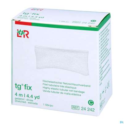 Sie sehen eine Packung Schlauchverband Tg/fix Netz Gr C Kopf Kl, Arm, Bein 4m, Produktbild: 04 Schlauchverband Tg/fix Netz Gr C Kopf Kl, Arm, Bein 4m, A-Nr.: 2249554 - 04