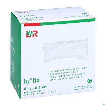 Sie sehen eine Packung Schlauchverband Tg/fix Netz Gr C Kopf Kl, Arm, Bein 4m, Produktbild: 05 Schlauchverband Tg/fix Netz Gr C Kopf Kl, Arm, Bein 4m, A-Nr.: 2249554 - 05