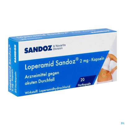 Sie sehen eine Packung LOPERAMID SAN KPS 2MG, 20 Stück, Produktbild: 02 LOPERAMID SAN KPS 2MG, 20 Stück, A-Nr.: 3525950 - 02
