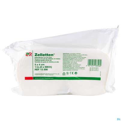 Sie sehen eine Packung Zellstofftupfer Zelletten 4x 5cm 2 Rollen 1000st, Produktbild: 01 Zellstofftupfer Zelletten 4x 5cm 2 Rollen 1000st, A-Nr.: 2406083 - 01