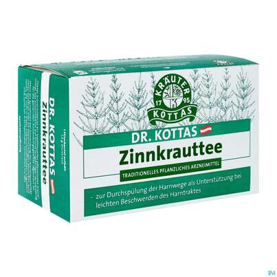 Sie sehen eine Packung Dr. Kottas Zinnkrauttee, 20 Stück, Produktbild: 02 Dr. Kottas Zinnkrauttee, 20 Stück, A-Nr.: 3886300 - 02