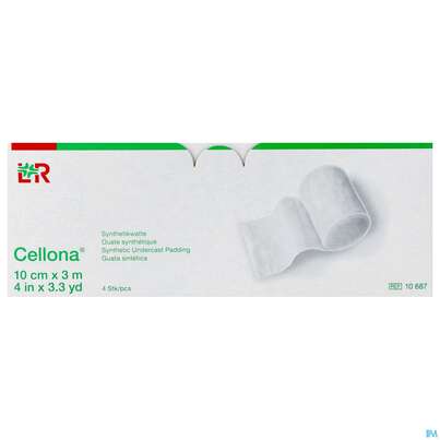 Sie sehen eine Packung Cellona Synthetikwatte 3mx 10cm 4st, Produktbild: 02 Cellona Synthetikwatte 3mx 10cm 4st, A-Nr.: 2388675 - 02