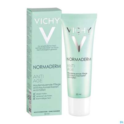 Sie sehen eine Packung Vichy Normaderm Anti-Age, 50 Milliliter, Produktbild: 06 Vichy Normaderm Anti-Age, 50 Milliliter, A-Nr.: 3855860 - 06