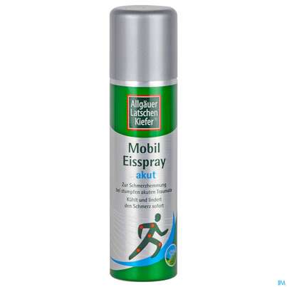 Sie sehen eine Packung Allgäuer Latschenkiefer Mobil Eisspray Akut 150ml, Produktbild: 01 Allgäuer Latschenkiefer Mobil Eisspray Akut 150ml, A-Nr.: 3849291 - 01