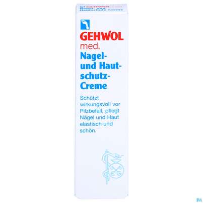Sie sehen eine Packung Gehwol Med.nagel U.hautschutz Creme Nr 64120 15ml, Produktbild: 01 Gehwol Med.nagel U.hautschutz Creme Nr 64120 15ml, A-Nr.: 1224718 - 01