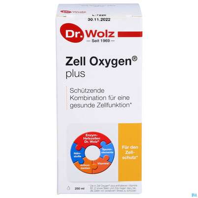 Sie sehen eine Packung Zell Oxygen Dr.wolz Trink/kur Plus Nr 60590 250ml, Produktbild: 01 Zell Oxygen Dr.wolz Trink/kur Plus Nr 60590 250ml, A-Nr.: 2034463 - 01