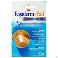 Sie sehen eine Packung 3M Tegaderm + Pad 5 x 7 cm, 5 Stück, Produktbild: 02 3M Tegaderm + Pad 5 x 7 cm, 5 Stück, A-Nr.: 2022508 - 02
