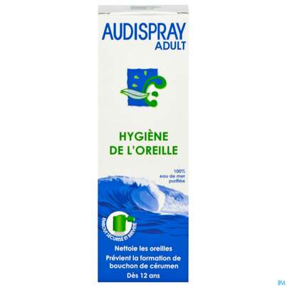 Sie sehen eine Packung AUDISPRAY ADULT, 50 Milliliter, Produktbild: 01 AUDISPRAY ADULT, 50 Milliliter, A-Nr.: 3848185 - 01