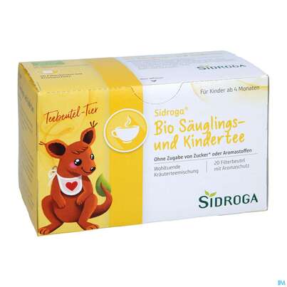 Sie sehen eine Packung Sidroga Bio Säuglings- und Kindertee, 20 Stück, Produktbild: 03 Sidroga Bio Säuglings- und Kindertee, 20 Stück, A-Nr.: 2026831 - 03