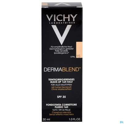 Sie sehen eine Packung VICHY DERMABL.M-UP 15 OPAL, 30 Milliliter, Produktbild: 01 VICHY DERMABL.M-UP 15 OPAL, 30 Milliliter, A-Nr.: 3044618 - 01