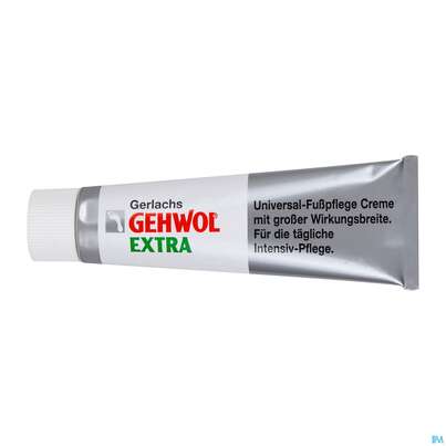 Sie sehen eine Packung Gehwol Extra Fusspflege Creme Nr 64110 75ml, Produktbild: 05 Gehwol Extra Fusspflege Creme Nr 64110 75ml, A-Nr.: 1106189 - 05