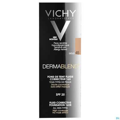 Sie sehen eine Packung VICHY DERMABL.M-UP 45 GOLD, 30 Milliliter, Produktbild: 05 VICHY DERMABL.M-UP 45 GOLD, 30 Milliliter, A-Nr.: 3044647 - 05