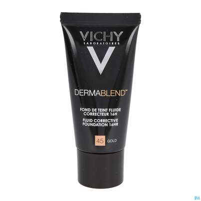Sie sehen eine Packung VICHY DERMABL.M-UP 45 GOLD, 30 Milliliter, Produktbild: 12 VICHY DERMABL.M-UP 45 GOLD, 30 Milliliter, A-Nr.: 3044647 - 12
