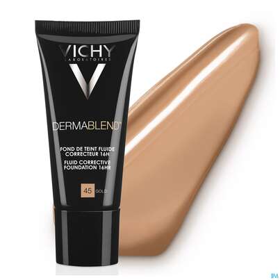 Sie sehen eine Packung VICHY DERMABL.M-UP 45 GOLD, 30 Milliliter, Produktbild: 22 VICHY DERMABL.M-UP 45 GOLD, 30 Milliliter, A-Nr.: 3044647 - 22