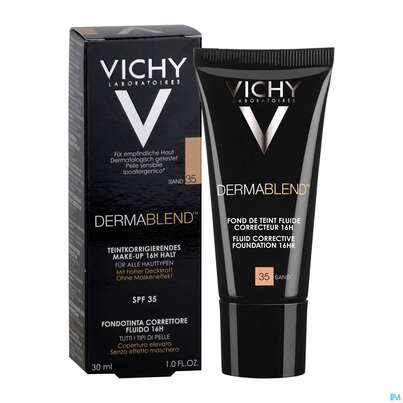 Sie sehen eine Packung VICHY DERMABL.M-UP 35 SAND, 30 Milliliter, Produktbild: 04 VICHY DERMABL.M-UP 35 SAND, 30 Milliliter, A-Nr.: 3044630 - 04