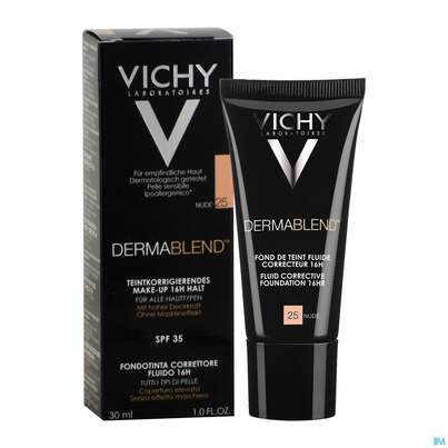 Sie sehen eine Packung VICHY DERMABL.FLUID 25 NUDE, 30 Milliliter, Produktbild: 03 VICHY DERMABL.FLUID 25 NUDE, 30 Milliliter, A-Nr.: 3044624 - 03
