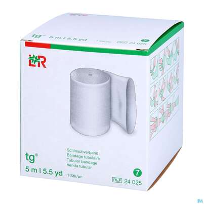 Sie sehen eine Packung Schlauchverband Tg Gr 7 7cm Arm Gr, Bein Kinderkopf 5m, Produktbild: 02 Schlauchverband Tg Gr 7 7cm Arm Gr, Bein Kinderkopf 5m, A-Nr.: 2364806 - 02