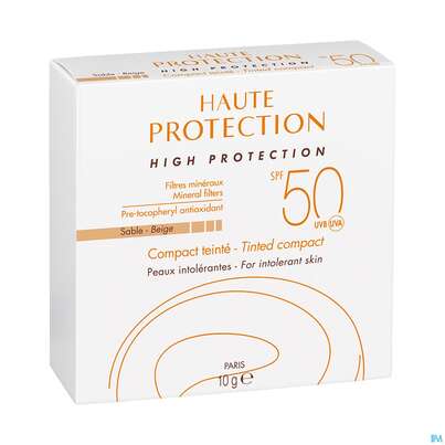 Sie sehen eine Packung Avène Kompaktsonnencreme Sand Spf 50+ 10g, Produktbild: 03 Avène Kompaktsonnencreme Sand Spf 50+ 10g, A-Nr.: 2993436 - 03