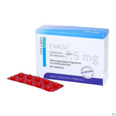 Sie sehen eine Packung ENADA NADH TBL BIRKMAY 7,5MG, 80 Stück, Produktbild: 05 ENADA NADH TBL BIRKMAY 7,5MG, 80 Stück, A-Nr.: 2963926 - 05