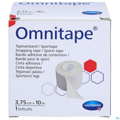 Sie sehen eine Packung Omnitape 10mx 3,75cm 1st, Produktbild: 01 Omnitape 10mx 3,75cm 1st, A-Nr.: 1520339 - 01