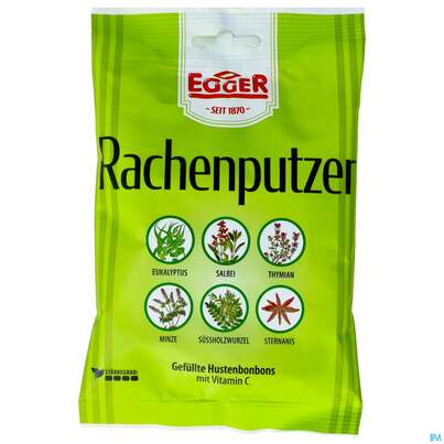 Sie sehen eine Packung EGGER HUBONB RACHENPUTZER, 75 Gramm, Produktbild: 02 EGGER HUBONB RACHENPUTZER, 75 Gramm, A-Nr.: 2329649 - 02