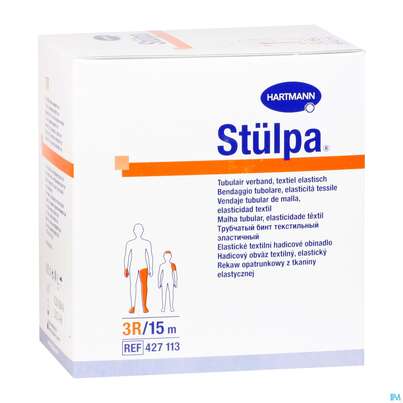 Sie sehen eine Packung Schlauchverband Stuelpa-fertigverband Rollen Gr 3r 8cm 15m, Produktbild: 02 Schlauchverband Stuelpa-fertigverband Rollen Gr 3r 8cm 15m, A-Nr.: 0711959 - 02