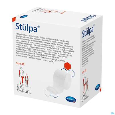 Sie sehen eine Packung Schlauchverband Stuelpa-fertigverband Rollen Gr 3r 8cm 15m, Produktbild: 03 Schlauchverband Stuelpa-fertigverband Rollen Gr 3r 8cm 15m, A-Nr.: 0711959 - 03
