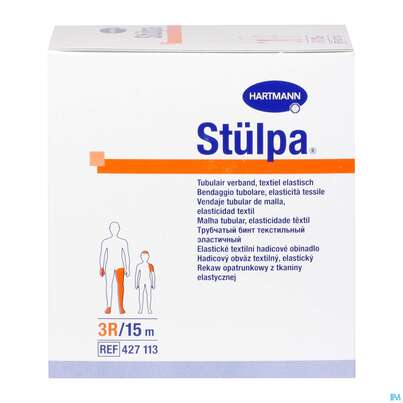 Sie sehen eine Packung Schlauchverband Stuelpa-fertigverband Rollen Gr 3r 8cm 15m, Produktbild: 04 Schlauchverband Stuelpa-fertigverband Rollen Gr 3r 8cm 15m, A-Nr.: 0711959 - 04